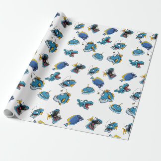 Gift Wrap Paper Funny Sea Fish Monsters Schwanz Ki Geschenkpapier