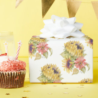 Gift Wrap Paper Roll - Sunflower Trio Geschenkpapier
