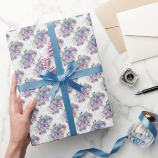 Gift Wrap Roll - Lavender & Pink Flowers Geschenkpapier