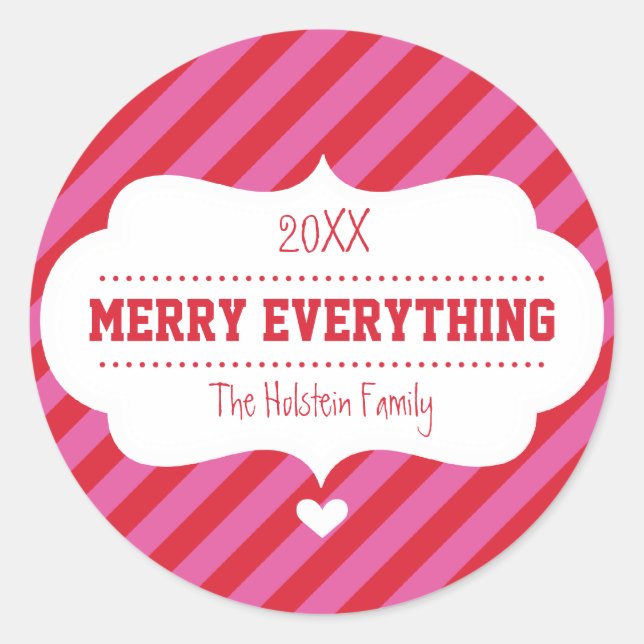 GIFT WRAPPING STICKER SIEGEL:: Bugstrahlstreifen (Vorderseite)