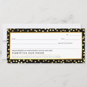 GIFT ZERTIFIKATE Moderne Glam Punkte Imitate Gold