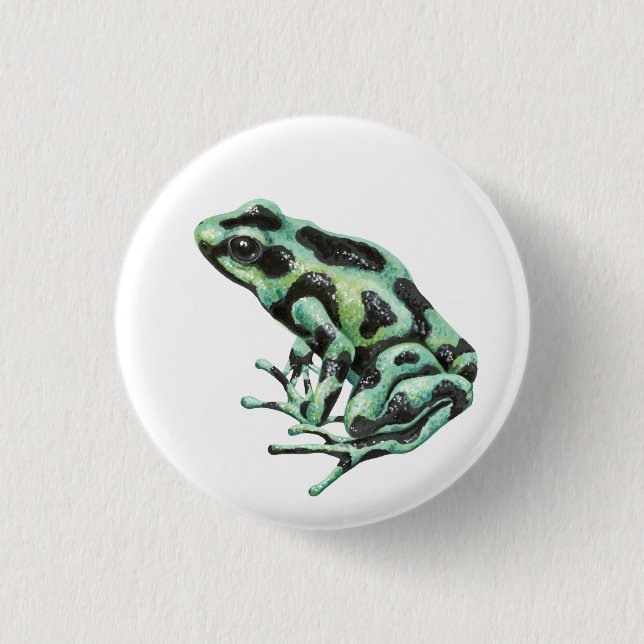 Giftdarmfrosch Button (Vorderseite)