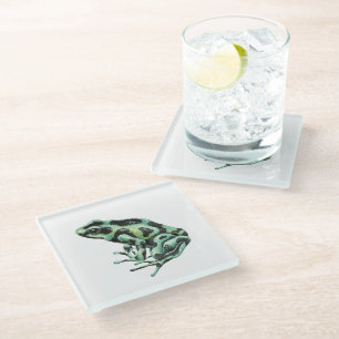Giftdarmfrosch Glasuntersetzer