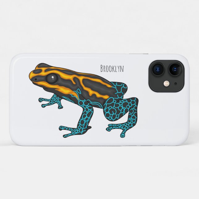 Giftdeich-Frosch-Cartoon-Abbildung Case-Mate iPhone Hülle (Rückseite (Horizontal))