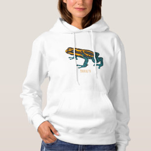 Giftdeich-Frosch-Cartoon-Abbildung Hoodie