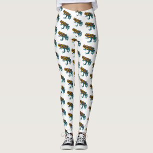 Giftdeich-Frosch-Cartoon-Abbildung Leggings