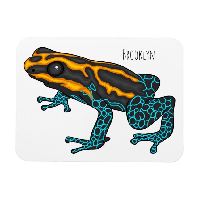 Giftdeich-Frosch-Cartoon-Abbildung Magnet (Horizontal)