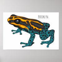 Giftdeich-Frosch-Cartoon-Abbildung