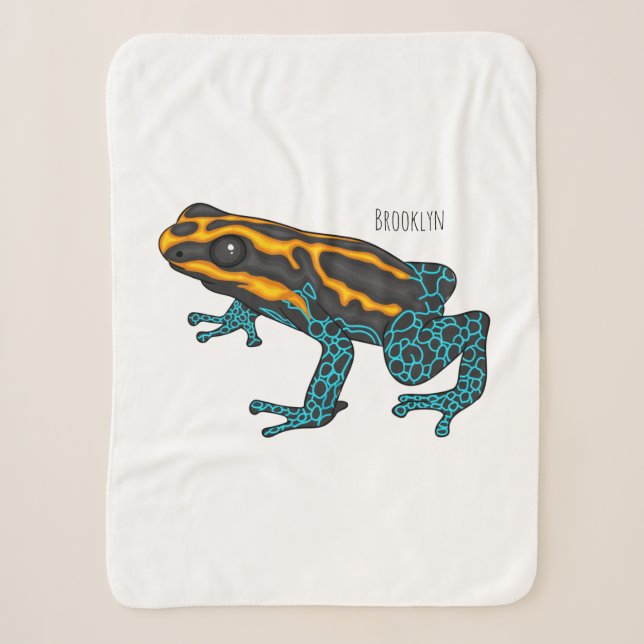 Giftdeich-Frosch-Cartoon-Abbildung Sherpadecke (Vorderseite)
