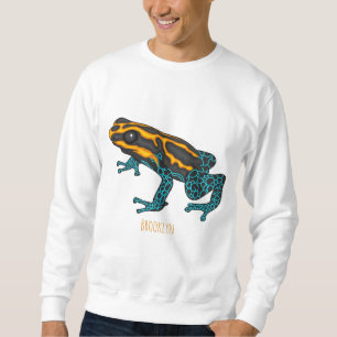 Giftdeich-Frosch-Cartoon-Abbildung Sweatshirt