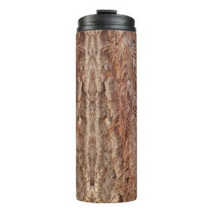 Gifteifenwurzeln auf Baumstamm Thermosbecher