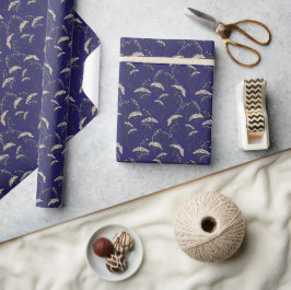 Giftgarten | Blau und weiß Geschenkpapier