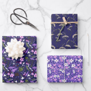Giftgarten   Lila Sammlung Geschenkpapier Set