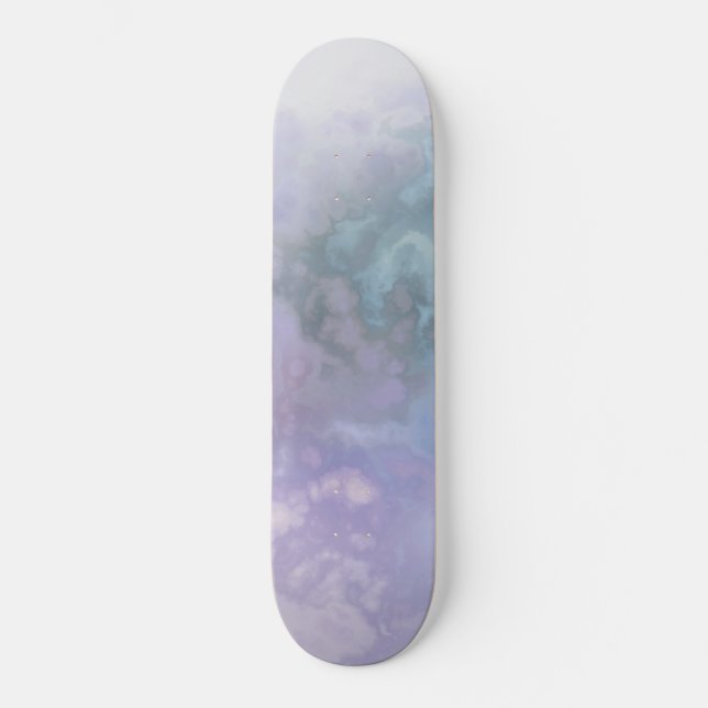 Giftgas-Grafik (Lila Mauve Lavender) Skateboard (Vorderseite)