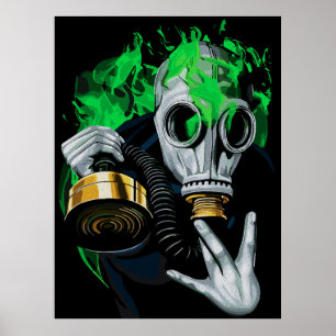 Giftgasmaske: Neonflames Poster