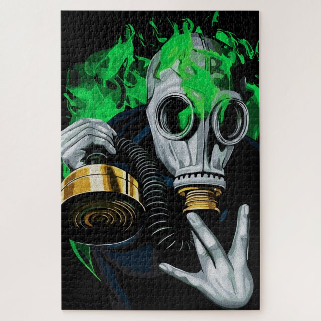 Giftgasmaske: Neonflames Puzzle (Vertikal)