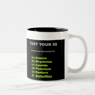 Giftige Banker-Tasse Zweifarbige Tasse