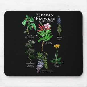 Giftige Blume Fleur Fatale Pflanze Halloween Gif Mousepad