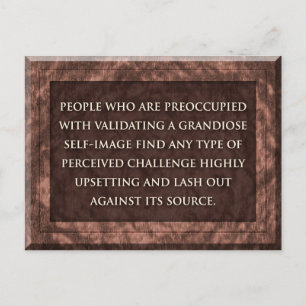 Giftige Leute Postkarte