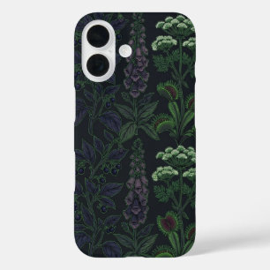 Giftige Pflanzen Dunkles Botanisches Muster Handyh iPhone 16 Hülle