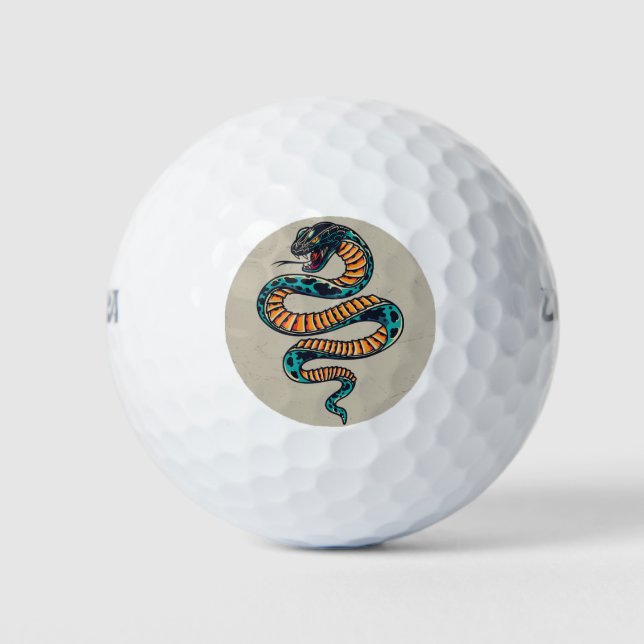 Giftige Schlangen-Golfplätze Golfball (Vorderseite)