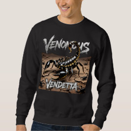 Giftige Vendetta Skorpion Punk Grafik Sweatshirt