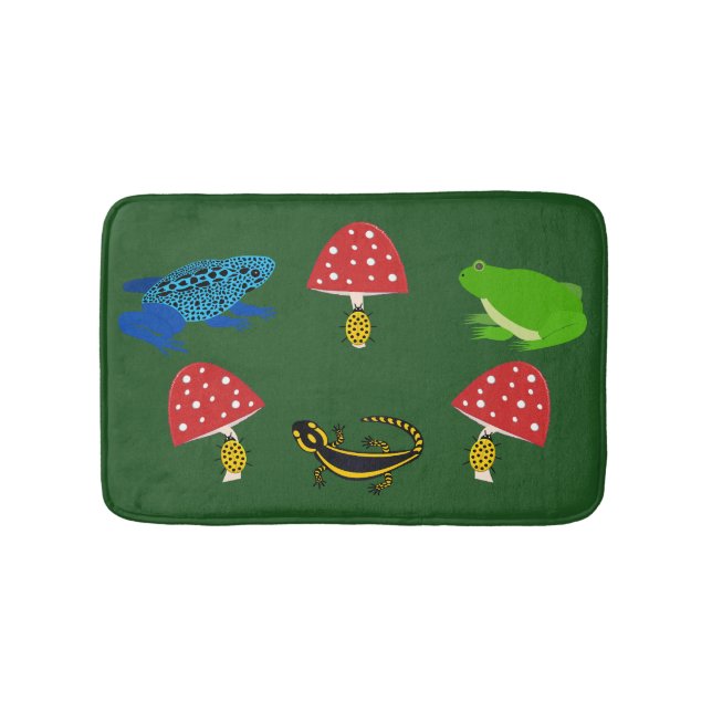 Giftiger Halloween-Wald Badematte (Vorderseite)
