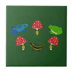 Giftiger Halloween-Wald Fliese