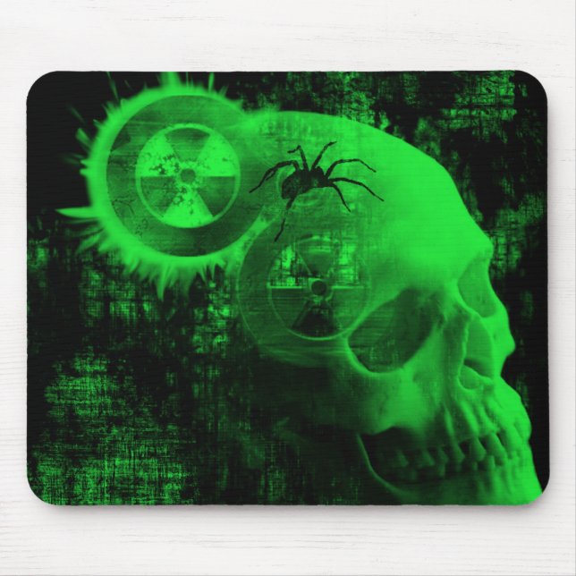 giftiger Schädel Mousepad (Vorne)