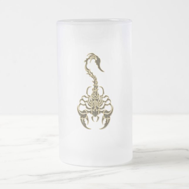 Giftiger Scorpion, sehr giftiges Insekt Mattglas Bierglas (Mittel)