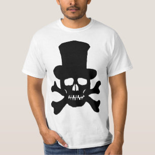 Giftiger Totenkopf mit Zylinder T-Shirt