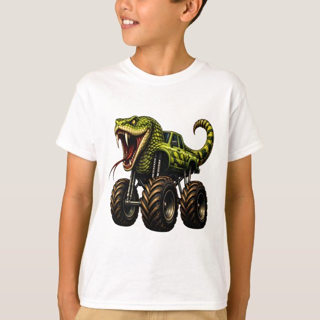 Giftiger Viper-Monstertruck T-Shirt (Vorderseite)