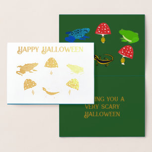 Giftiger Wald Halloween-Kartenbrauch Folienkarte