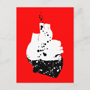 giftiges Herz Postkarte