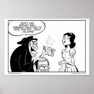 Giftkalzone Tägliche Doodle Druck Poster