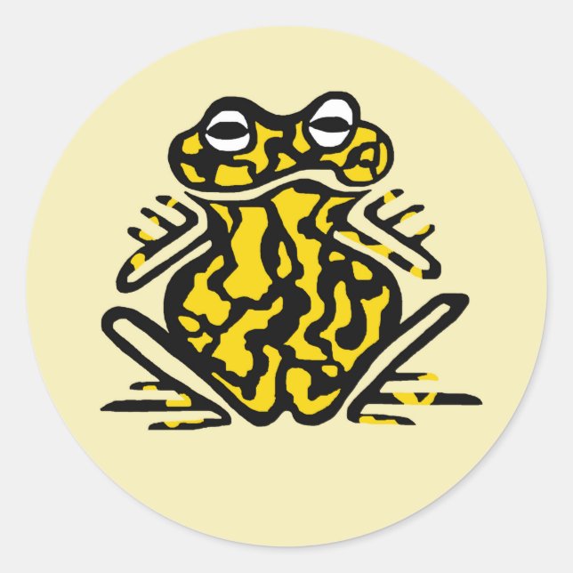 Giftkorroboter FROG - Amphibien - Natur Runder Aufkleber (Vorderseite)