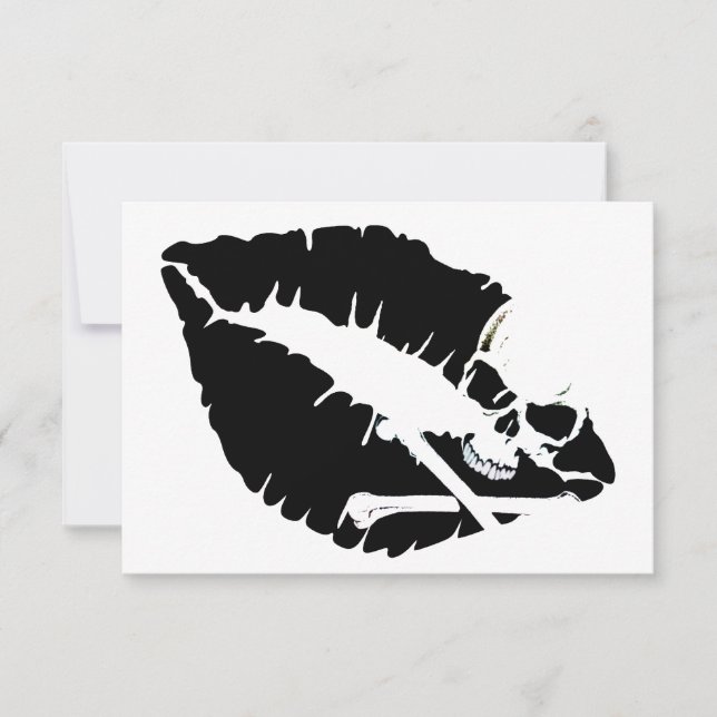 Giftlippen Einladung (Vorderseite)