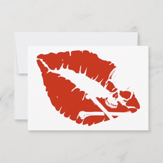 Giftlippen Einladung (Vorderseite)