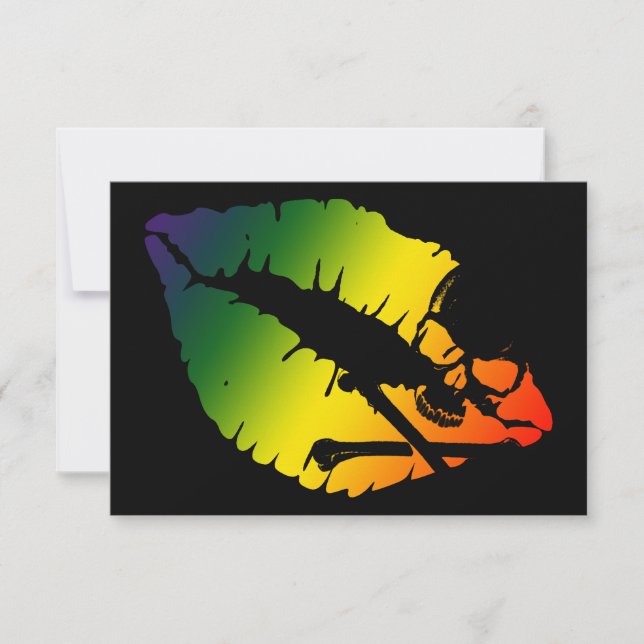 Giftlippen Einladung (Vorderseite)