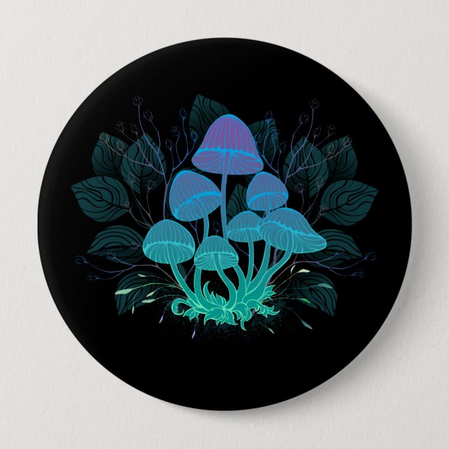 Giftpilze in Büschen Button (Vorderseite)