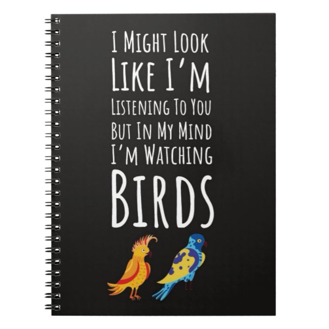 Gifts For Bird Enthusiasts Birdwatching Quotes Notizblock (Vorderseite)