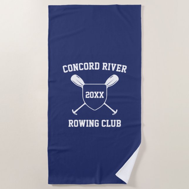 Gifts For Crew Rowers Rowing Boat Rowboat Racing Strandtuch (Vorderseite)