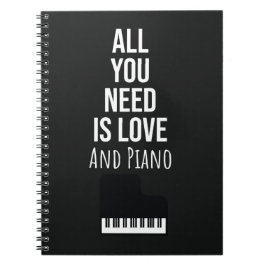 Gifts For Piano Enthusiasts Player Music Musician Notizblock