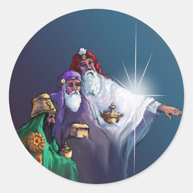 GIFTS of the MAGI von SHARON SHARPE Runder Aufkleber (Vorderseite)