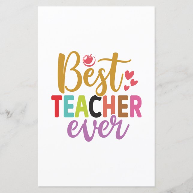 Gifts Teacher | Best Teacher Ever (Vorderseite)