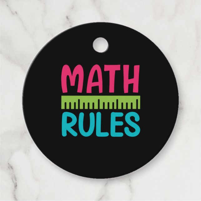 Gifts Teacher | Math Rules Geschenkanhänger (Vorderseite)