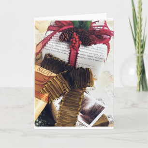 GIFTS WERDEN VERSCHWANKT/BAUM WIRD DREHEN CHRISTMA KARTE