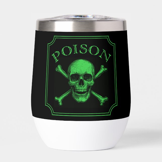 Giftschädel und Crossbones, Halloween-Design Print (Vorderseite)