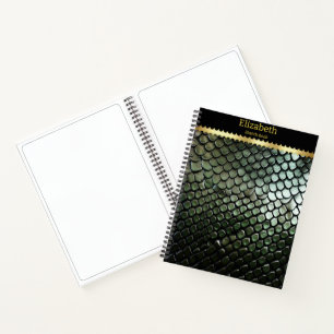 Giftschlangenmuster in der Natur Notizbuch