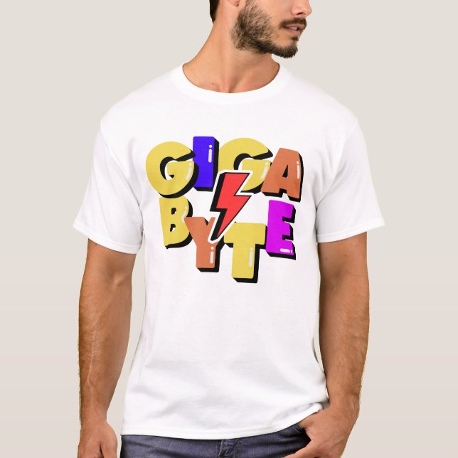 Gigabyte-Computerdateneinheit T-Shirt (Vorderseite)